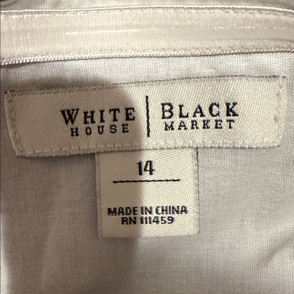 White House Black Market Black and White Floral Halter Maxi Dress - Picture 2 of 4